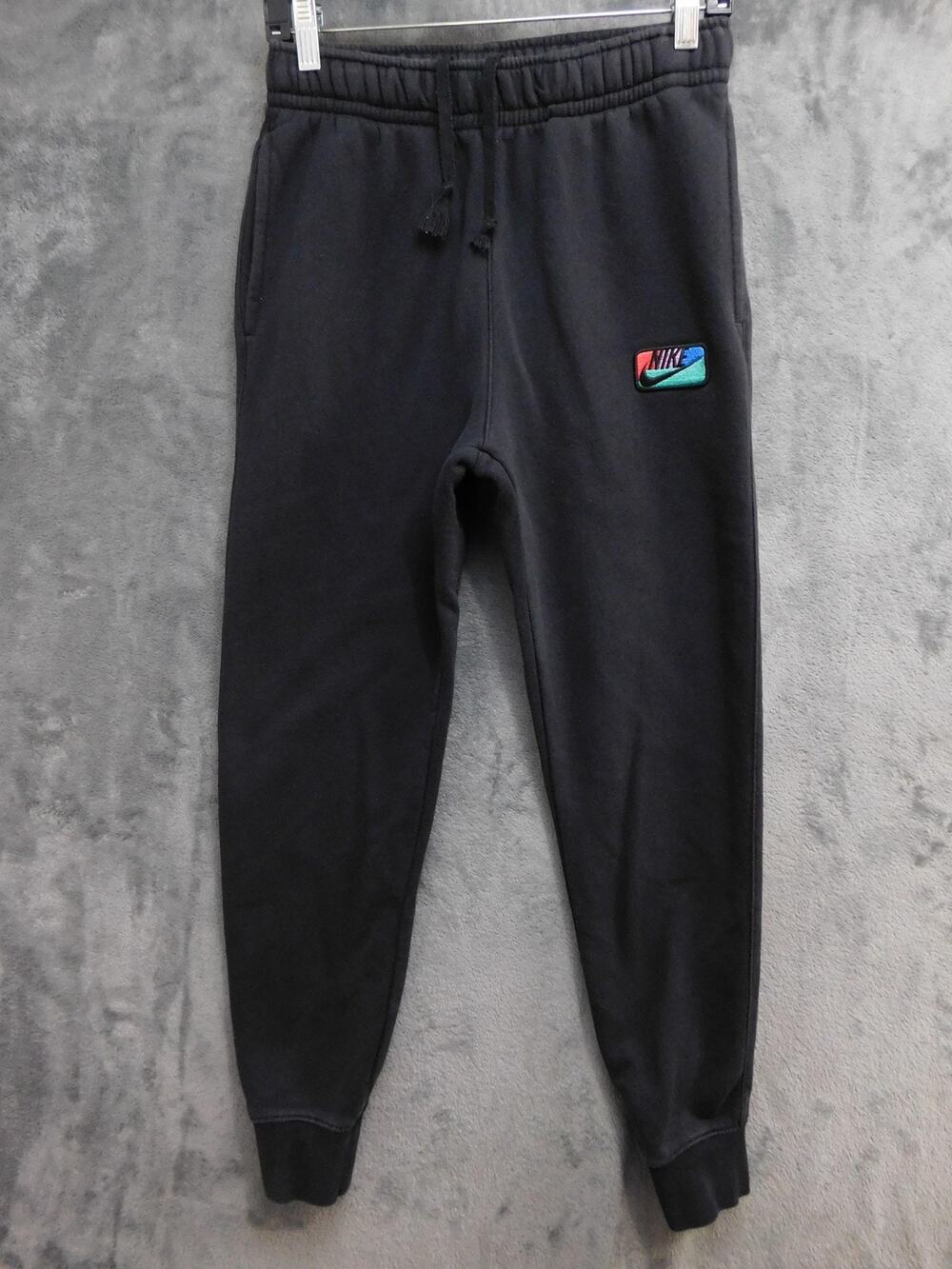 Nike Pants Mens S Black Jogger Elastic Waist Drawstring Pockets FB8437-010